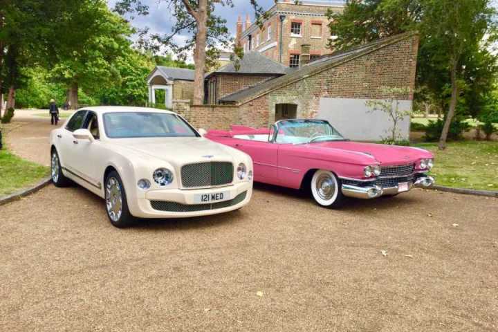 a car parked in a parking lot
