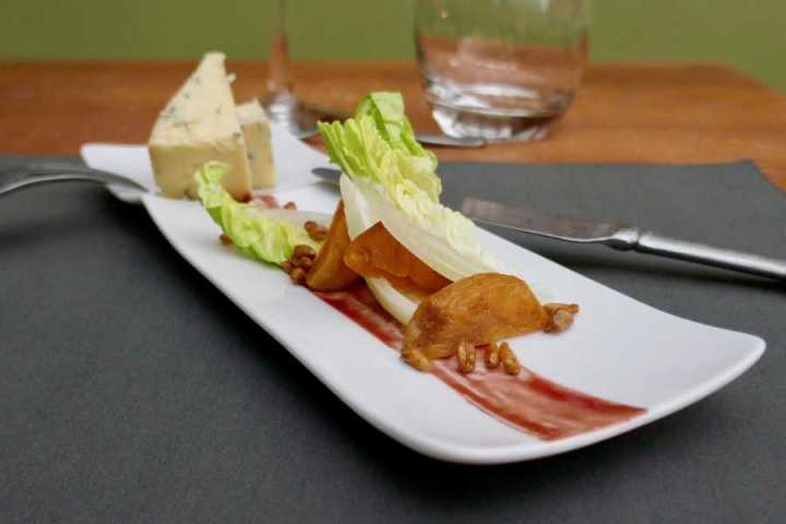 a plate of food on a table