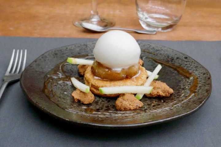 a plate of food on a table