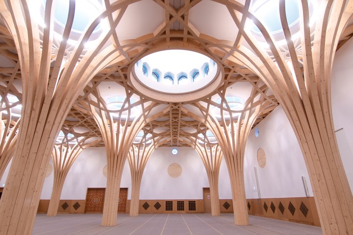 the inside of a building