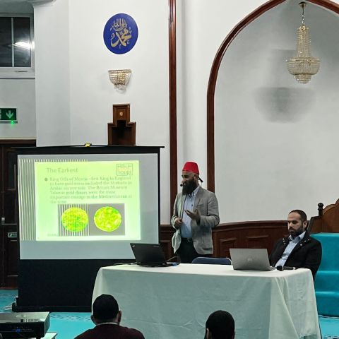 a group of people in a room