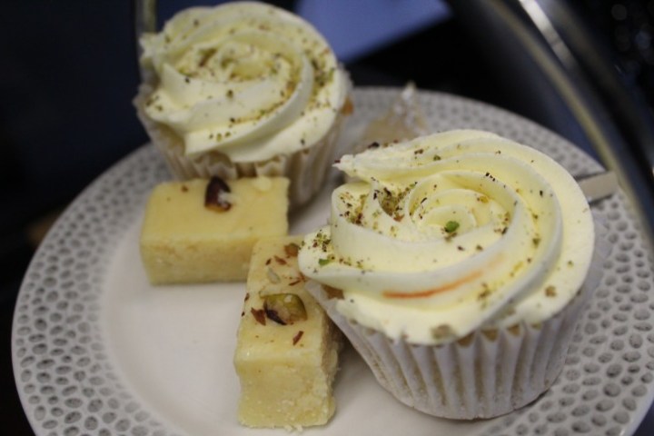 a slice of cake on a plate